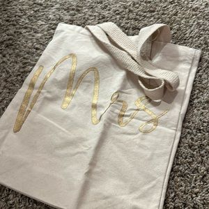 Canvas Mudpie Bridal Tote